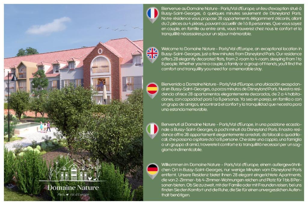 Domaine Nature - Paris/Val D'Europe Bussy-Saint-Georges Exterior foto